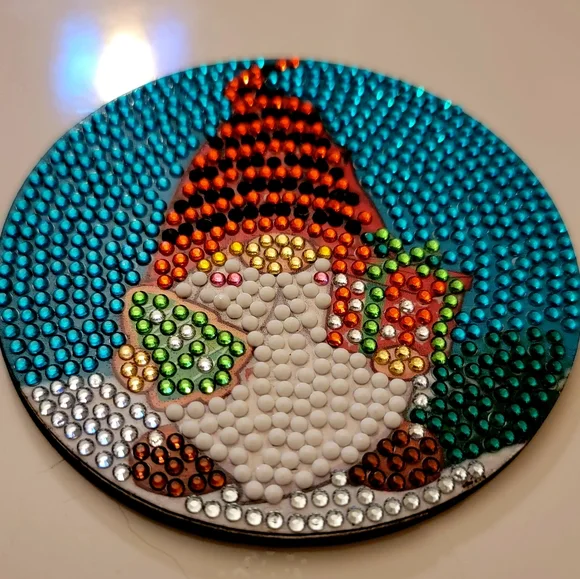 Christmas Gnome with Presents Coaster - Picture 3 of 3